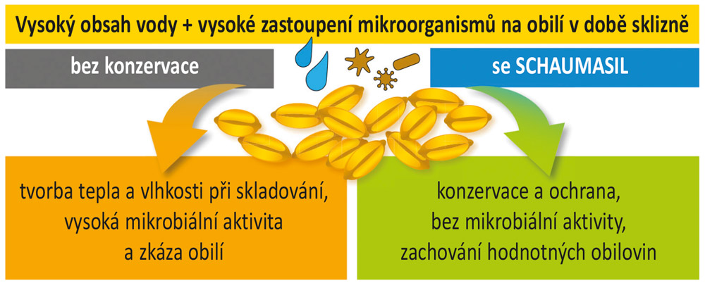 SCHAUMASIL zabrání mikrobiální zkáze