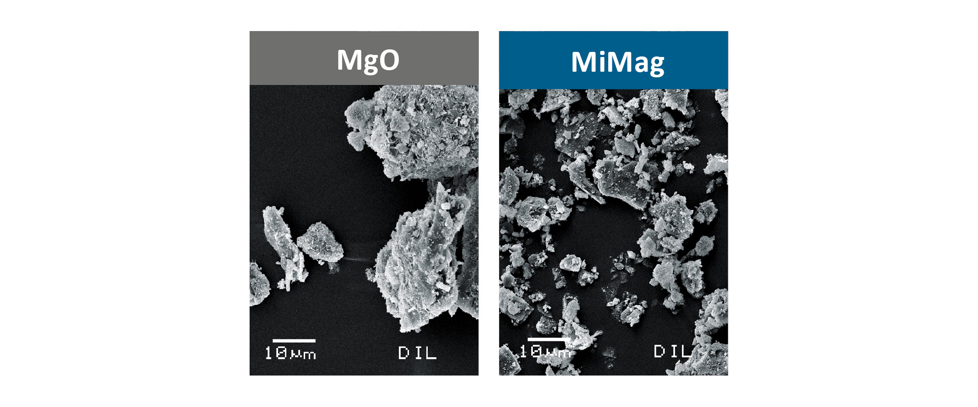 1000násobné zvětšení oxidu hořečnatého a MiMag (mikroskop)